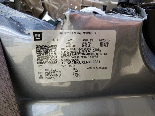 2020 GMC YUKON SLT 1GKS2BKCXLR152281