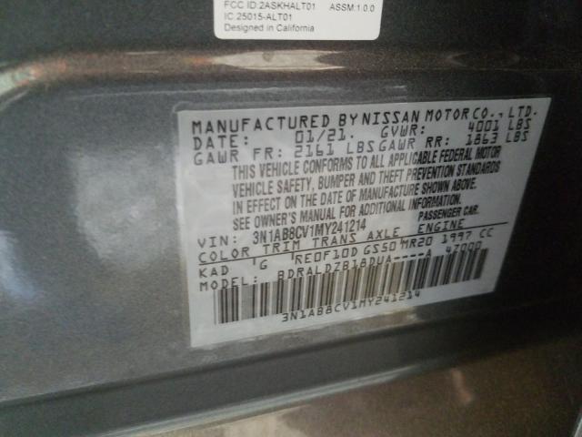 2021 NISSAN SENTRA SV 3N1AB8CV1MY241214