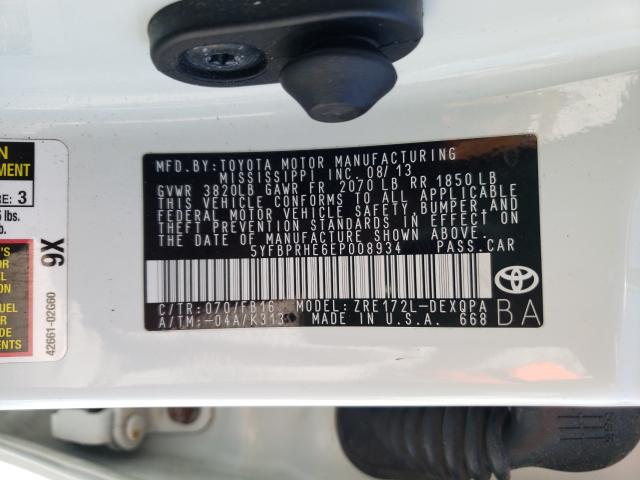 2014 TOYOTA COROLLA EC 5YFBPRHE6EP008934
