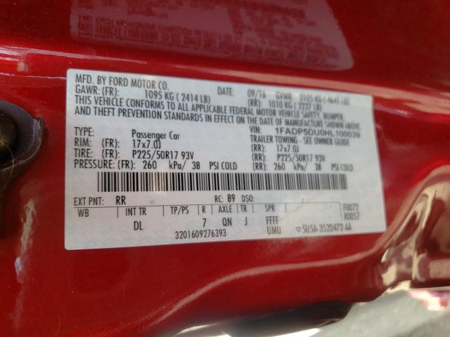 2017 FORD C-MAX TITA 1FADP5DU0HL100039