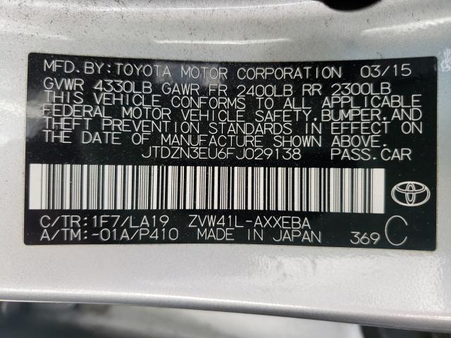 2015 TOYOTA PRIUS V JTDZN3EU6FJ029138