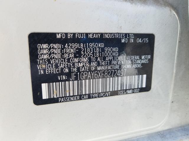 2015 SUBARU IMPREZA SP JF1GPAY6XF8272497