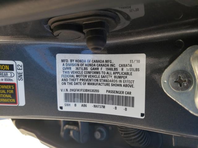 2011 HONDA CIVIC LX 2HGFA1F53BH530205