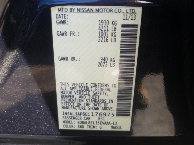 2014 NISSAN ALTIMA 1N4AL3AP6EC176975