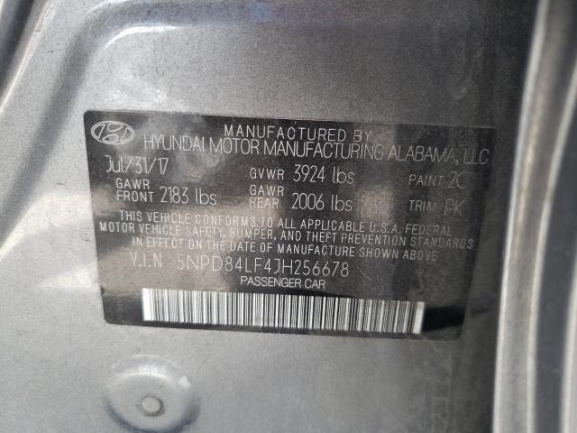 2018 HYUNDAI ELANTRA SE 5NPD84LF4JH256678