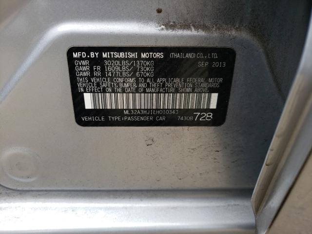 2014 MITSUBISHI MIRAGE DE ML32A3HJ1EH010343