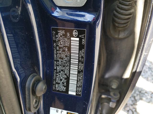 2012 TOYOTA PRIUS JTDKN3DU0C1583581