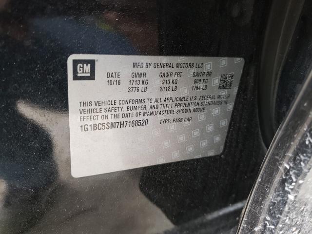 2017 CHEVROLET CRUZE LS 1G1BC5SM7H7168520