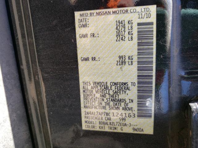 2011 NISSAN ALTIMA BAS 1N4AL2AP7BC124163