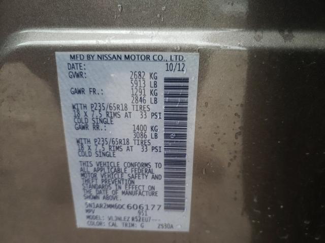 2013 NISSAN PATHFINDER 5N1AR2MM6DC606177