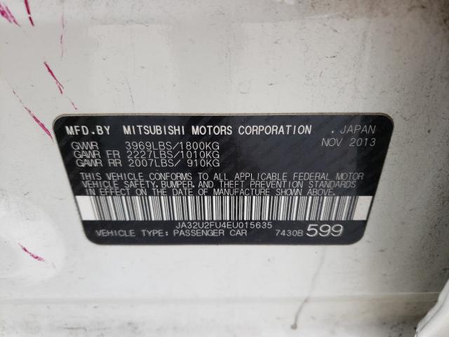2014 MITSUBISHI LANCER JA32U2FU4EU015635