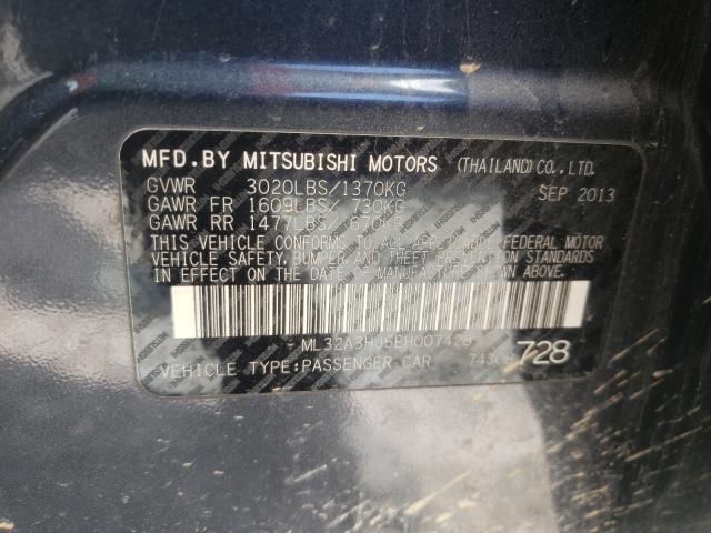 2014 MITSUBISHI MIRAGE DE ML32A3HJ5EH007428