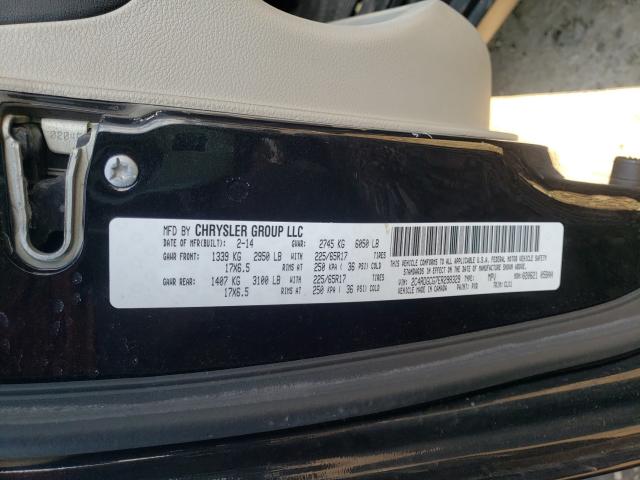 2014 DODGE GRAND CARA 2C4RDGCG7ER298329