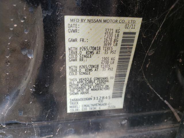 2011 NISSAN TITAN S 1N6BA0ED6BN312845