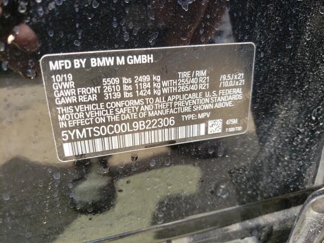 2020 BMW X3 M COMPE 5YMTS0C00L9B22306