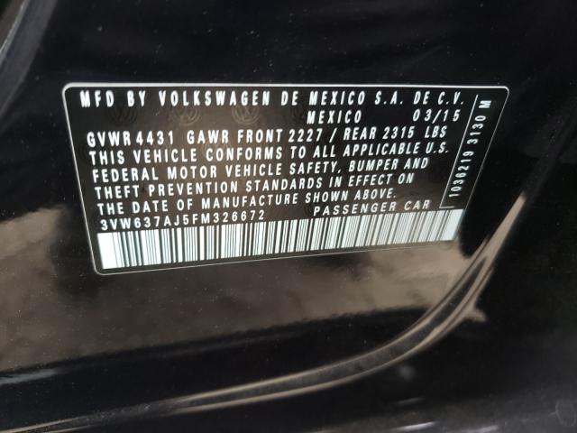 2015 VOLKSWAGEN JETTA HYBR 3VW637AJ5FM326672