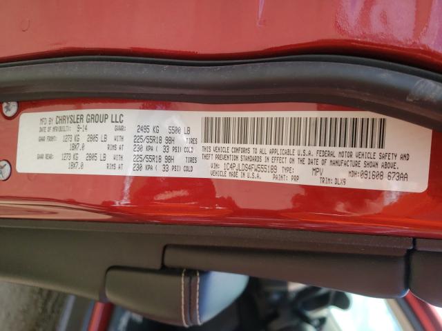 2015 JEEP CHEROKEE 1C4PJLDS4FW555189