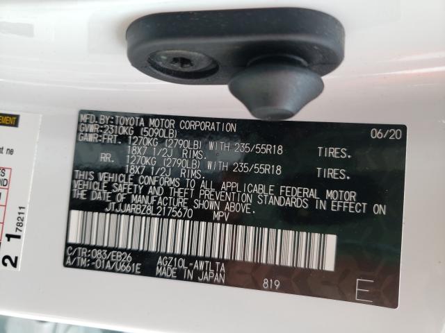 2020 LEXUS NX 300 F-S JTJJARBZ8L2175670