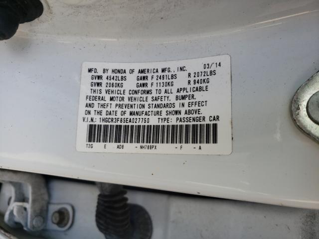 2014 HONDA ACCORD EXL 1HGCR3F85EA027750