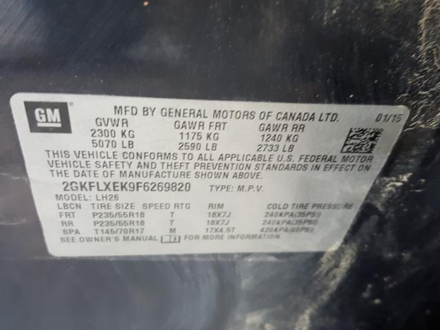2015 GMC TERRAIN SL 2GKFLXEK9F6269820