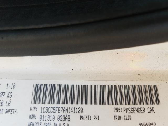 2010 CHRYSLER SEBRING LI 1C3CC5FB7AN141120