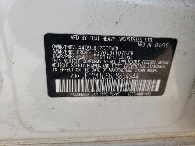 2015 SUBARU WRX PREMIU JF1VA1D66F8834944