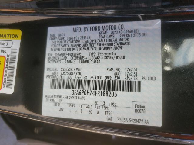 2015 FORD FUSION SE 3FA6P0H74FR188205