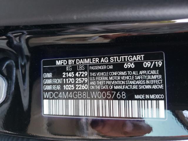 2020 MERCEDES-BENZ GLB 250 WDC4M4GB8LW005768