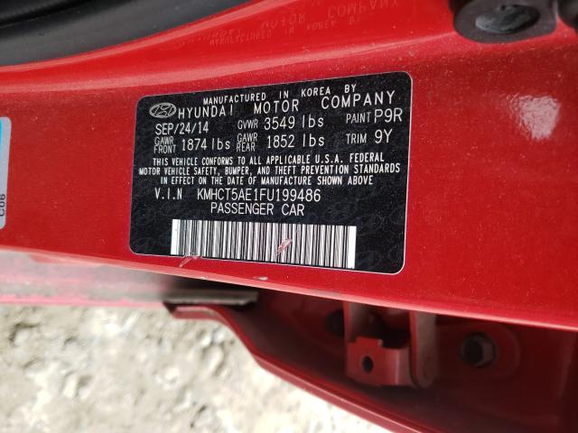 2015 HYUNDAI ACCENT GS KMHCT5AE1FU199486