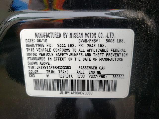 2011 INFINITI M37 JN1BY1AP9BM323383