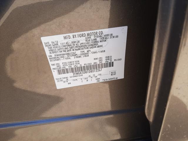 2013 FORD FLEX LIMIT 2FMGK5D81DBD12267