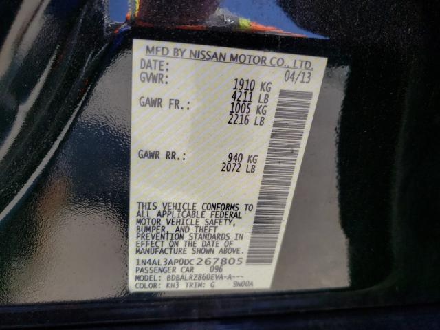 2013 NISSAN ALTIMA 2.5 1N4AL3AP0DC267805