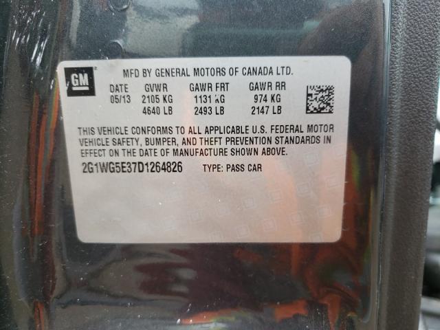 2013 CHEVROLET IMPALA LT 2G1WG5E37D1264826