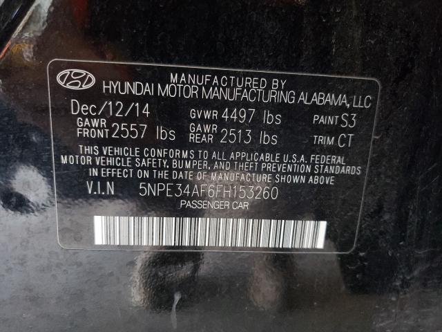 2015 HYUNDAI SONATA SPO 5NPE34AF6FH153260
