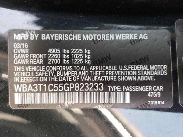 2016 BMW 428 XI SUL WBA3T1C55GP823233