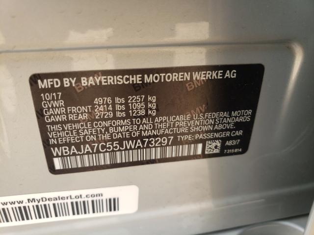 2018 BMW 530 XI WBAJA7C55JWA73297