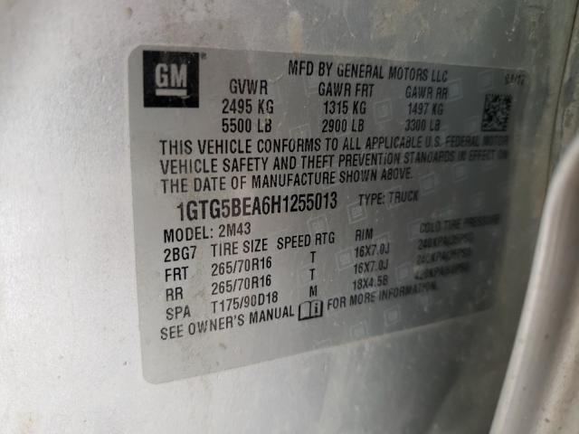 2017 GMC CANYON 1GTG5BEA6H1255013