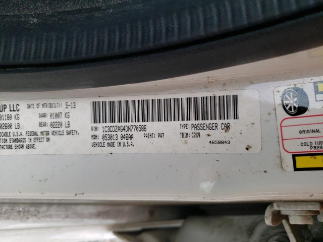 2013 DODGE AVENGER SE 1C3CDZAG4DN770586