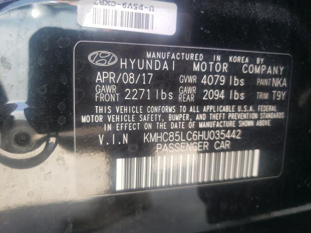 2017 HYUNDAI IONIQ LIMI KMHC85LC6HU035442