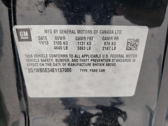 2014 CHEVROLET IMPALA LIM 2G1WB5E34E1137080