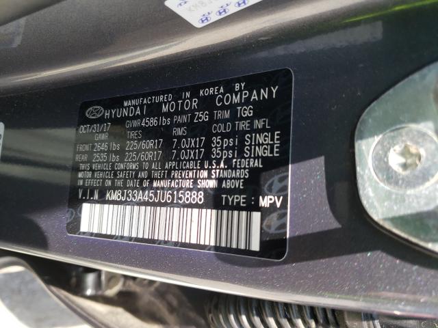 2018 HYUNDAI TUCSON KM8J33A45JU615888