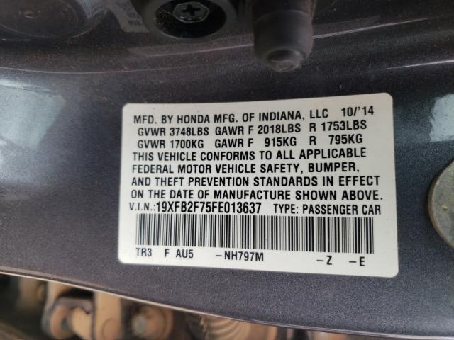 2015 HONDA CIVIC SE 19XFB2F75FE013637