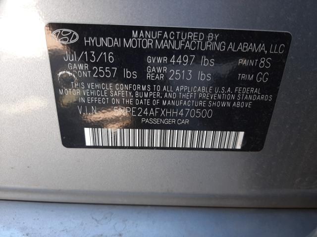 2017 HYUNDAI SONATA SE 5NPE24AFXHH470500