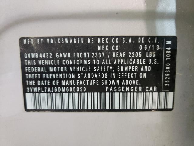 2013 VOLKSWAGEN JETTA TDI 3VWPL7AJ6DM695090