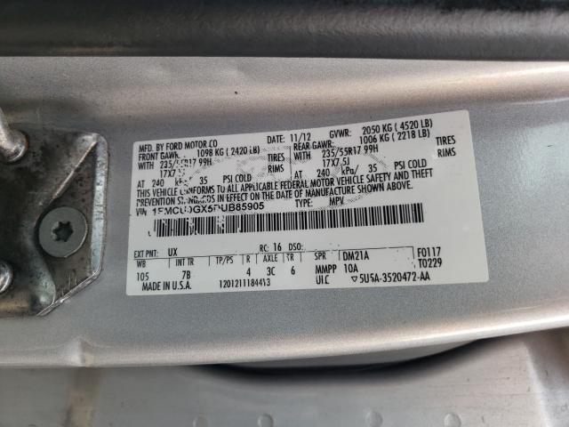 2013 FORD ESCAPE SE 1FMCU0GX5DUB85905