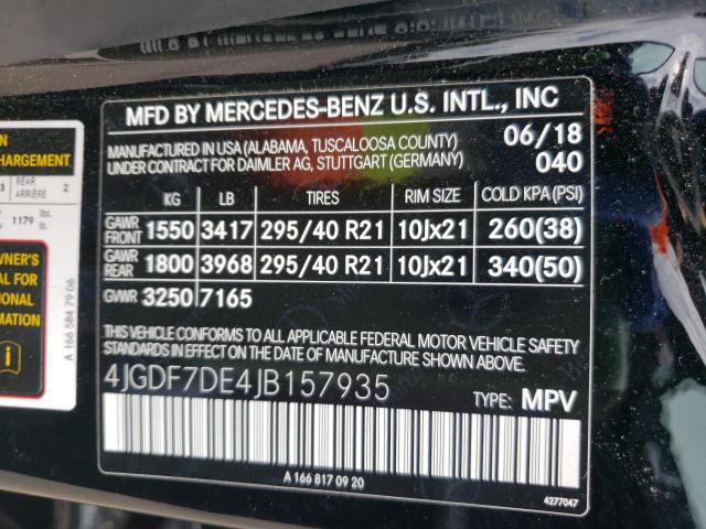 2018 MERCEDES-BENZ GLS 550 4M 4JGDF7DE4JB157935
