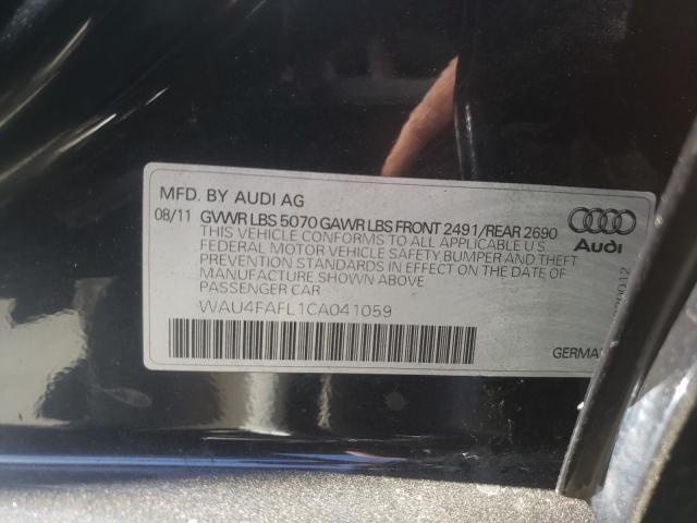 2012 AUDI A4 PRESTIG WAU4FAFL1CA041059