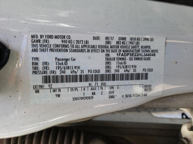 2017 FORD FOCUS S 1FADP3E22HL344048