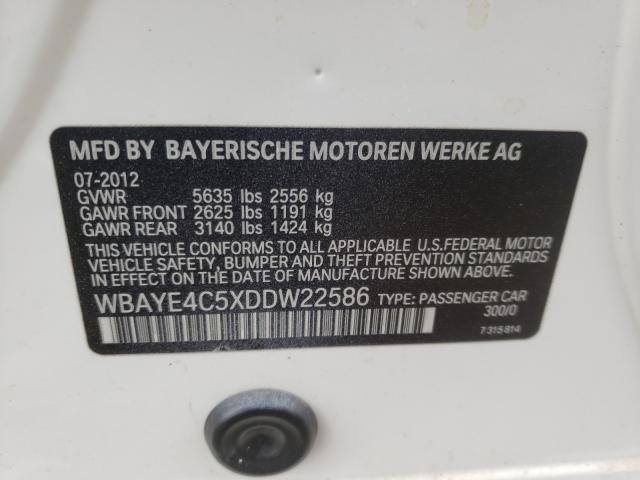 2013 BMW 740 LI WBAYE4C5XDDW22586