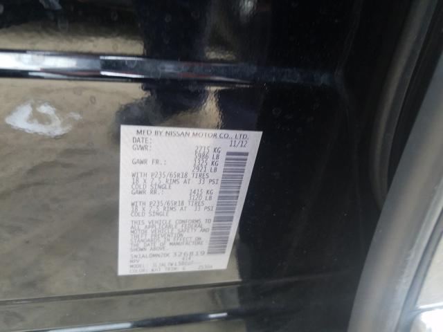 2013 INFINITI JX35 5N1AL0MN2DC326819